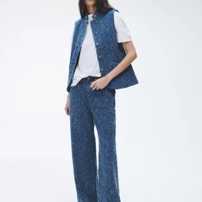 Rag & Bone Logan Wide-Leg – Medium Tweed |  Jeans | Wide Leg