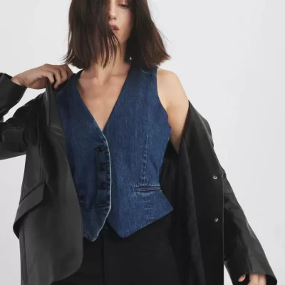 Rag & Bone Priya Denim Vest |  Blazers & Vests
